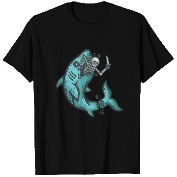 Discover shark skull T Shirts
