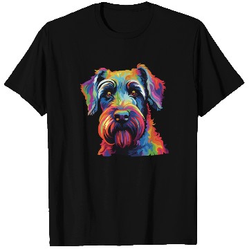 Discover Watercolor Colorful Standard Schnauzer T Shirts
