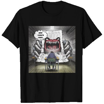 Discover Test Anxiety Student vs Exam Monster Exam Struggle T Shirts