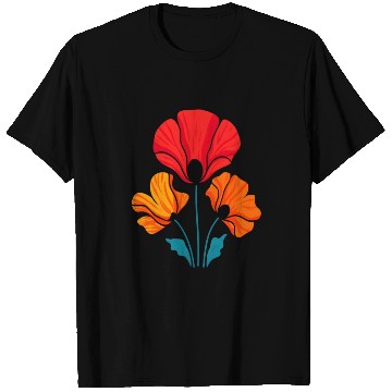 Discover Poppy Bloom T Shirts