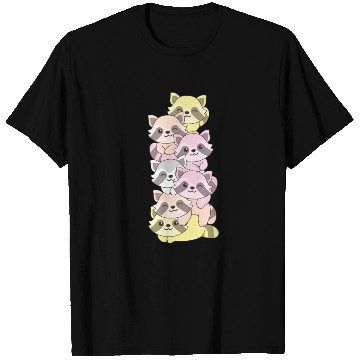Discover Pangender Flag Pride Lgbtq Cute Raccoon Stack T Shirts