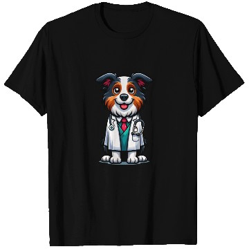 Discover Border Collie as a Doctor, funny dog T Shirts