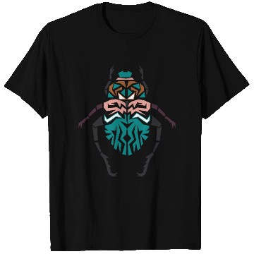 Discover Unique Beetle Insect Vector Colorful Shape T Shirts