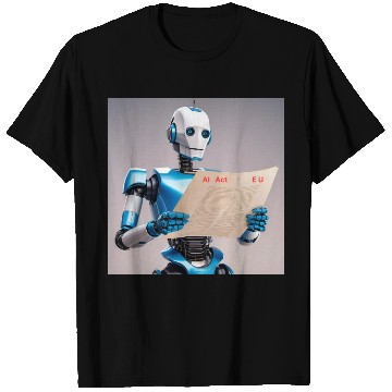 Discover Robot Reading AI Act by EU T Shirts