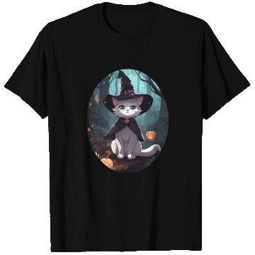 Discover Cute Witchy Cat: Perfect Design for Cat Lovers T Shirts