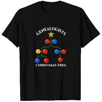 Discover Genealogists Christmas Tree Ancestry Genealogy T Shirts