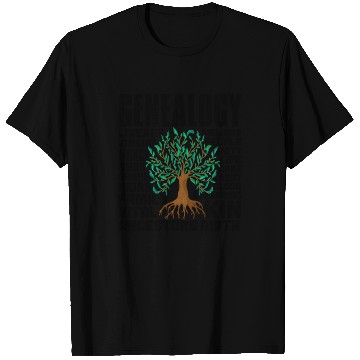 Discover Genealogy Word Cloud Family Ancestry Genealogist T Shirts