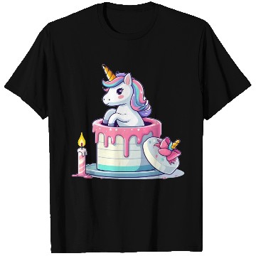 Discover Unicorn Cake Surprise T Shirts