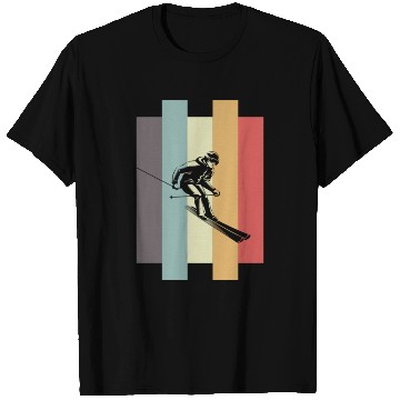 Discover Skiing Mountains Winter sports Nature T Shirts