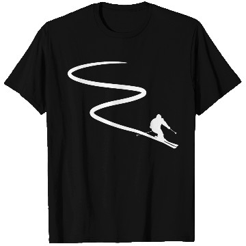 Discover Skiing Mountains Winter sports Nature T Shirts
