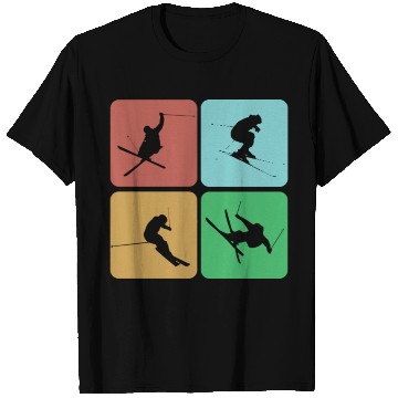 Discover Skiing Mountains Winter sports Nature T Shirts
