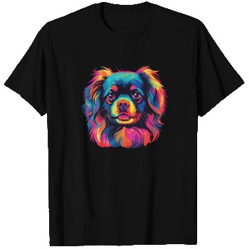 Discover Watercolor Colorful Tibetan Spaniel T Shirts