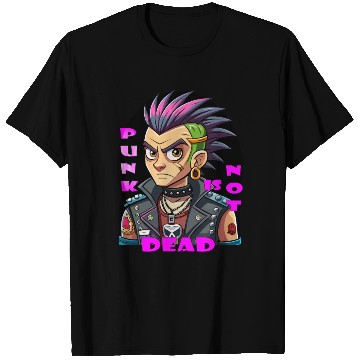 Discover Punk Resurgence,illustration of Punk Man T Shirts