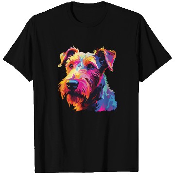 Discover Watercolor Colorful Irish Terrier T Shirts