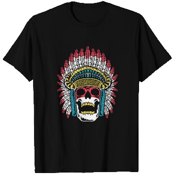 Discover Indigenous Native American Skull Skull Head T Shirts