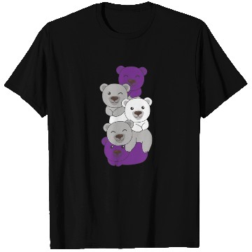 Discover Graysexual Flag Pride Lgbtq Cute Bear T Shirts
