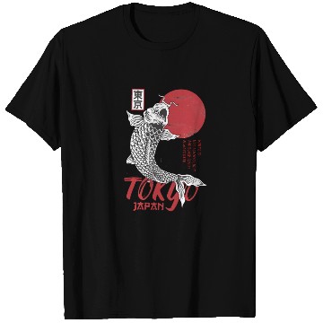 Discover koi fish tokyo japan anime japanese T Shirts