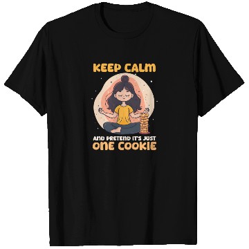 Discover Cookie Lover Keep Calm Pretend Just One Cookie T Shirts
