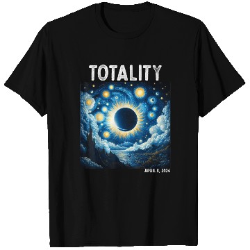 Discover Solar Eclipse 2024 Totality April 8th Astronomy T Shirts