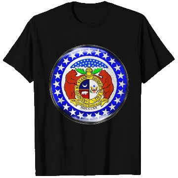 Discover Re-Imagined Missouri State Seal in Glass Bubble T Shirts
