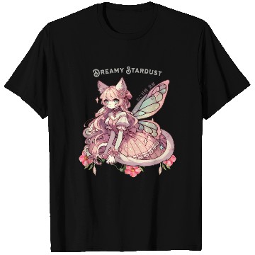 Discover Enchanted Dreamy Stardust-A Cat Fairycore Fantasy T Shirts