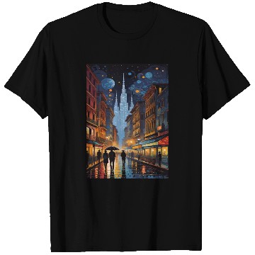 Discover street in the night T Shirts