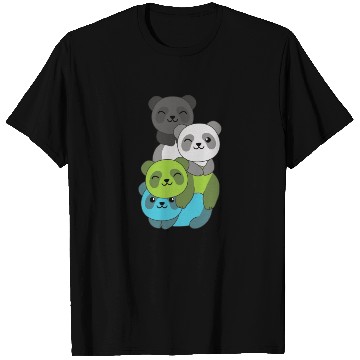 Discover Quiosexual Flag Pride Lgbtq Cute Panda T Shirts