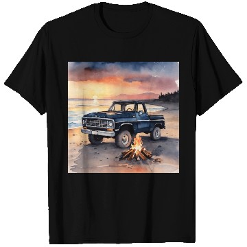 Discover light watercolor illustration car T Shirts