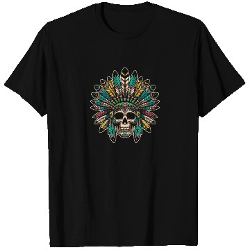 Discover Indigenous Native American Skull Head T Shirts