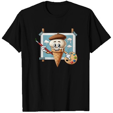Discover Creative Ice Cream Character Masterpiece T Shirts