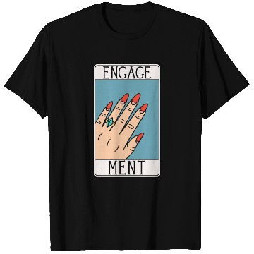 Discover Engagement - Engaged Tarot Card - Wedding Proposal T Shirts