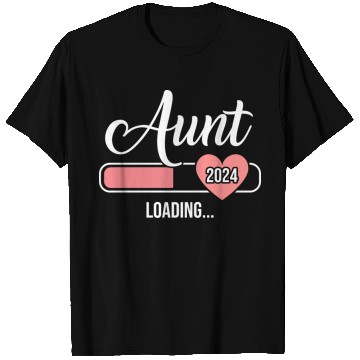 Discover Aunt 2024 loading bar for soon to be auntie T Shirts