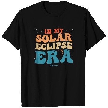 Discover In My Solar Eclipse Era Groovy April 8, 2024 T Shirts