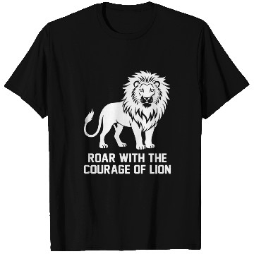 Discover Alpha Roar Nature Lover Animal King Lion 2 T Shirts