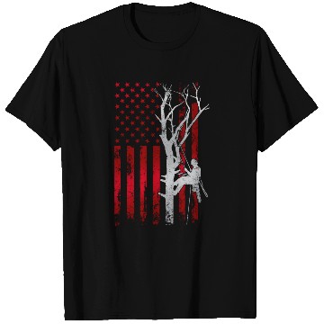 Discover American Flag Arborist T Shirts