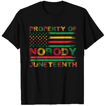 Discover Property Of Nobody Juneteenth US American Flag T Shirts