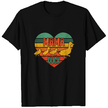 Discover Mama Duck 3 Ducklings Duck Mom Mother's Day T Shirts