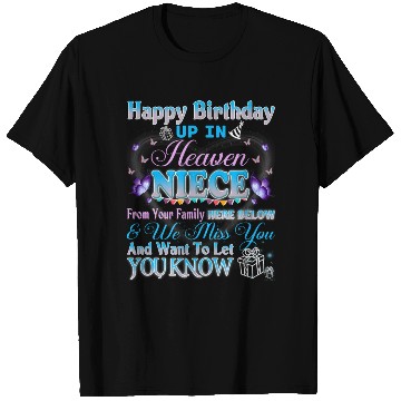 Discover Happy Heavenly Birthday Up In Heaven My Niece T Shirts