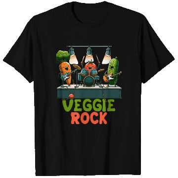 Discover Veggie Rocks Concert Band Performance T Shirts
