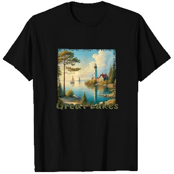 Discover Great Lakes USA - Sailing and Motorboating T Shirts