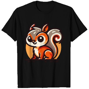 Discover Sweet Smiling Squirrel with big Eyes T Shirts