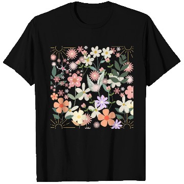 Discover Boho Wildflowers Floral Nature T Shirts