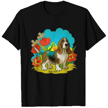 Discover A sweet basset hound dog T Shirts