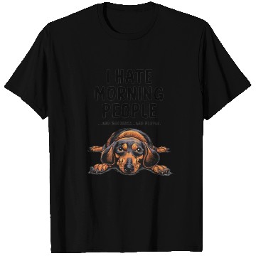 Discover Angry Dog Hates Mornings and People T Shirts