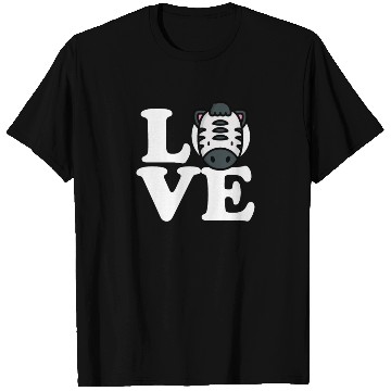 Discover LOVE Zebra Funny Stripes Animal Face African Pun T Shirts