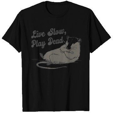 Discover Funny Possum Live slow play dead Street Cat T Shirts