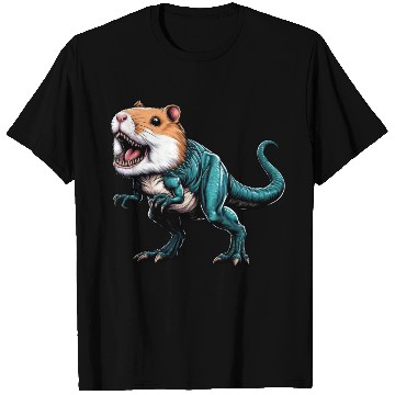 Discover T-Rex Hamster Hybrid: Fantastic Mythical Creature T Shirts