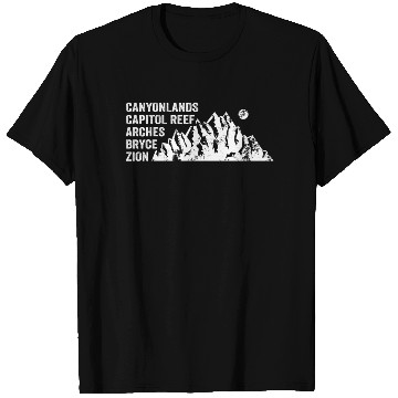 Discover Explore Utah National Parks Mountains T Shirts