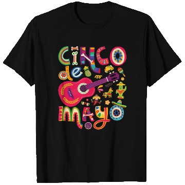 Discover Cinco de Mayo Mexican Taco Guitar Fiesta T Shirts