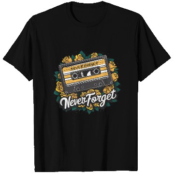 Discover A cassette tape colored with roses 8 T Shirts